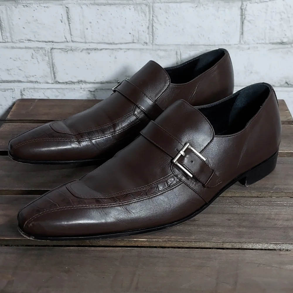 Vero Cuoio Studio Empoli croc embossed loafers